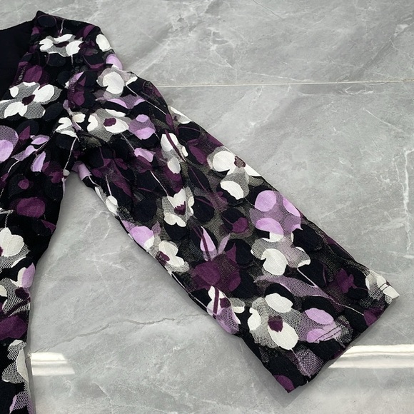 Women's INC International Concepts Floral Lace 3/4th Sleeve Top XL - Picture 11 of 16